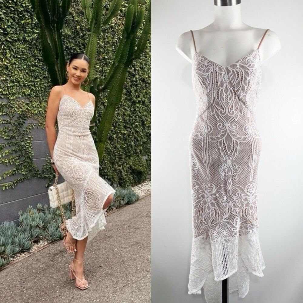 Windsor Timelessly Chic High Low Lace Dress Women’s Size XS Sexy Party